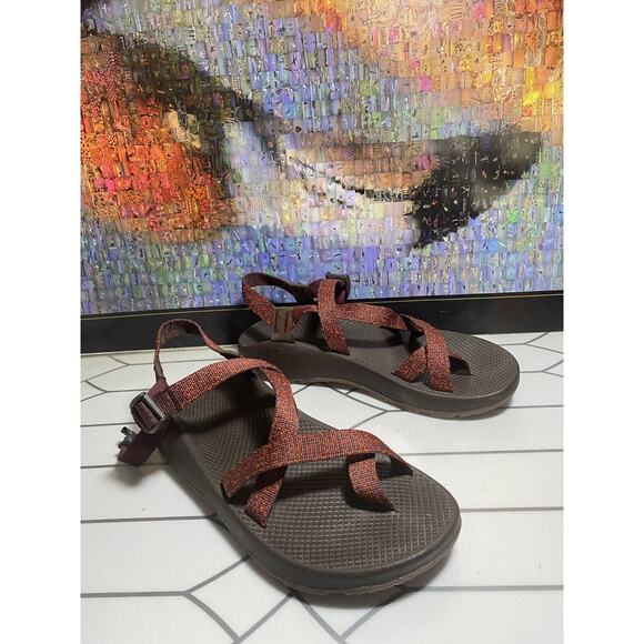 CHACO SANDALS Red Black MENS US SZ 12 main image 4